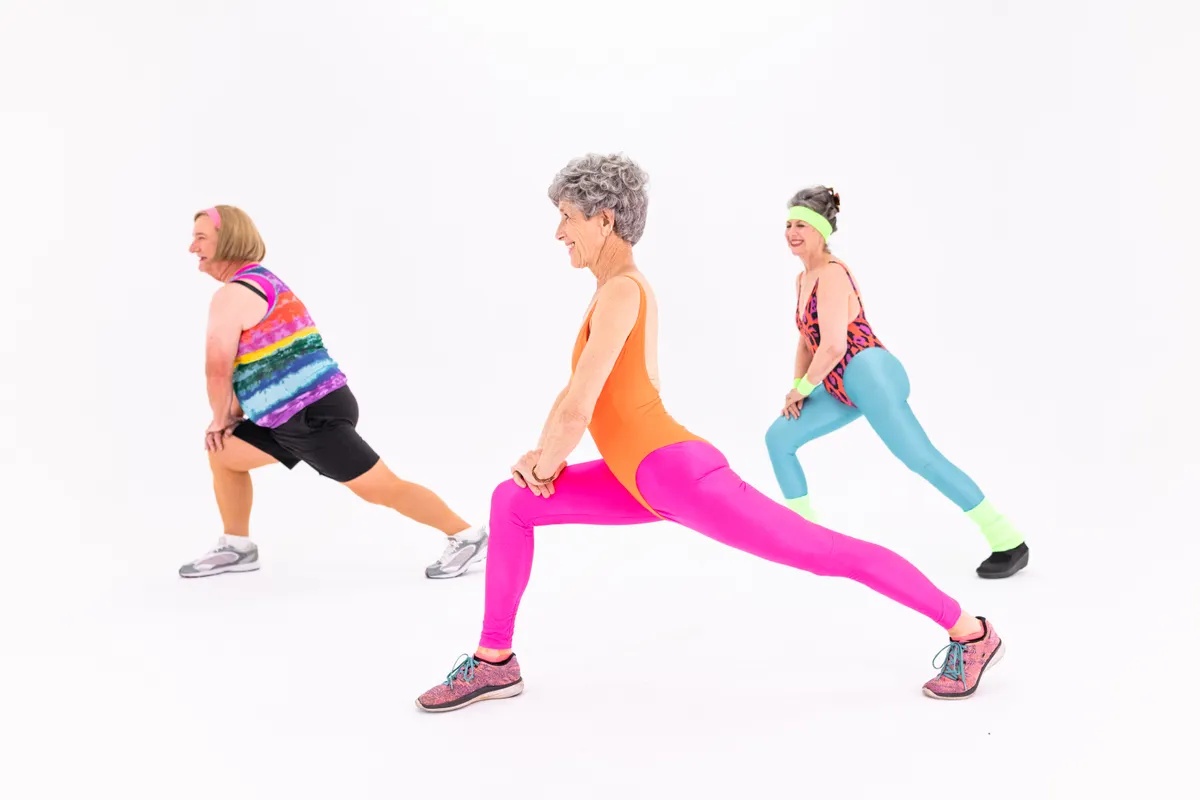 Older adults participating in a group exercise session