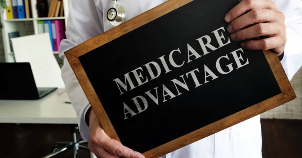 How is Medicare Advantage funded?