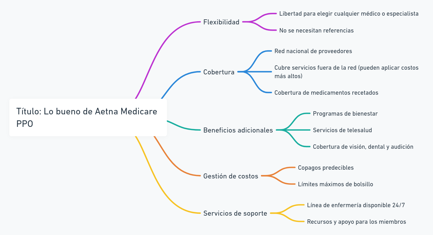 Lo bueno de Aetna Medicare PPO